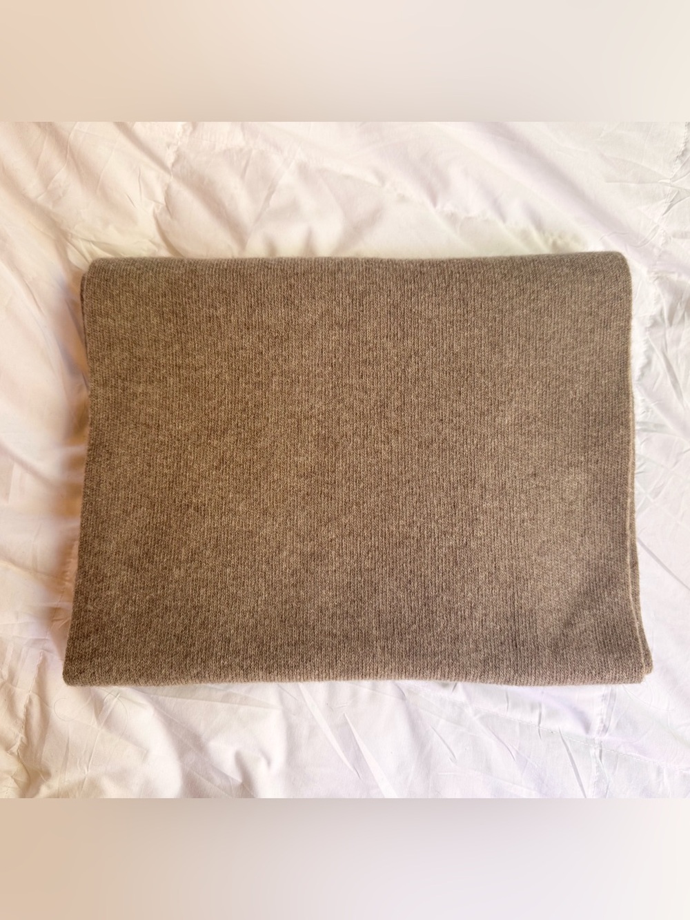 Colorful Standard Merino Wool Scarf, Marled Tan